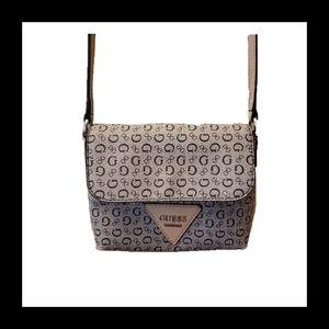 Black and gray small Guess crossbody purse